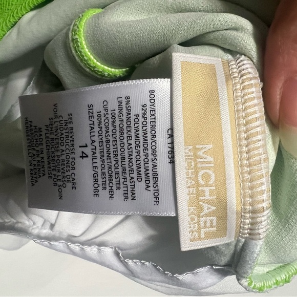 NWT Michael kors green one piece bathing suit - Picture 5 of 5